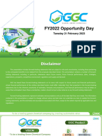 FY2022 Opportunity Day: Tuesday 21 February 2023