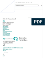 Paracetamol - Bula, para Que Serve e Como Usar - CR