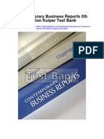 Contemporary Business Reports 5th Edition Kuiper Test Bank