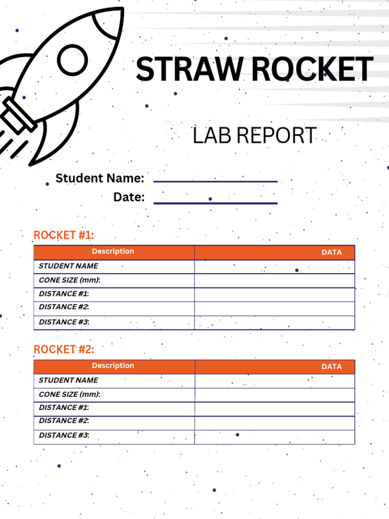 Straw Rocket Lab Report Data | PDF