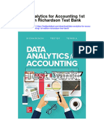 Data Analytics For Accounting 1st Edition Richardson Test Bank
