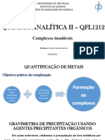 Aula Teórica 10 - Revisão de Complexos (Monitoria QFL1200)