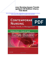 Contemporary Nursing Issues Trends and Management 7th Edition Cherry Test Bank