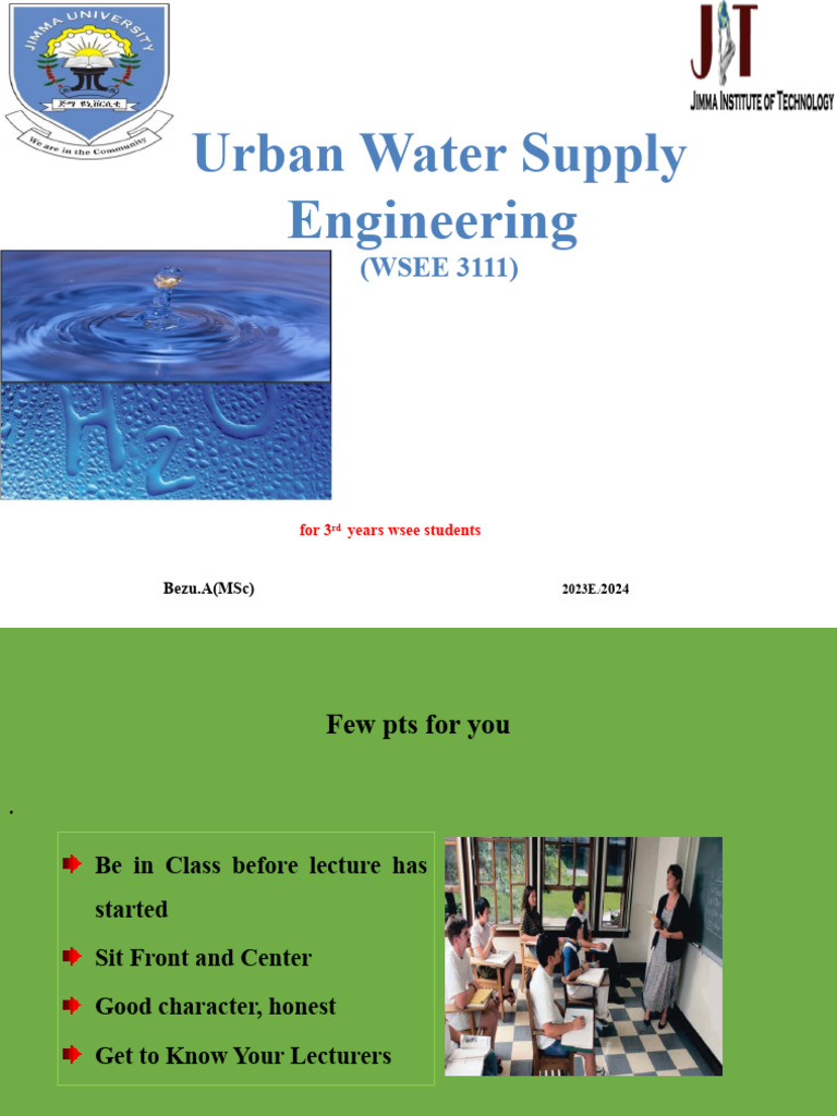 ChapterOne Introduction To Water Supply PDF Water Water Scarcity