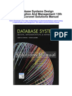 Database Systems Design Implementation and Management 13th Edition Coronel Solutions Manual