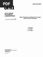 Basic Properties of Reference Crossply Carbon Fiber Composite