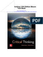 Critical Thinking 12th Edition Moore Test Bank