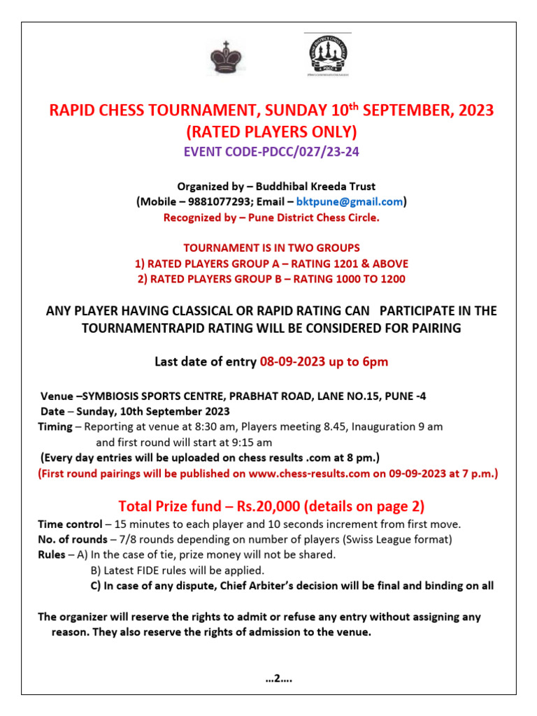 We Organized One of the Biggest Open FIDE Rapid Rating Tournaments