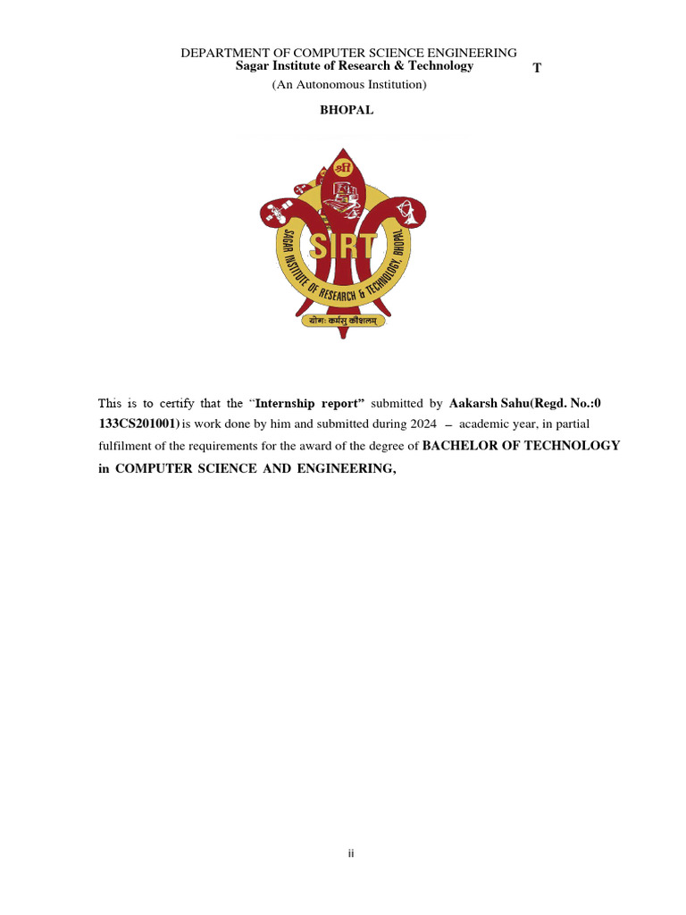 Full Stack Internship Report | PDF | Php | World Wide Web