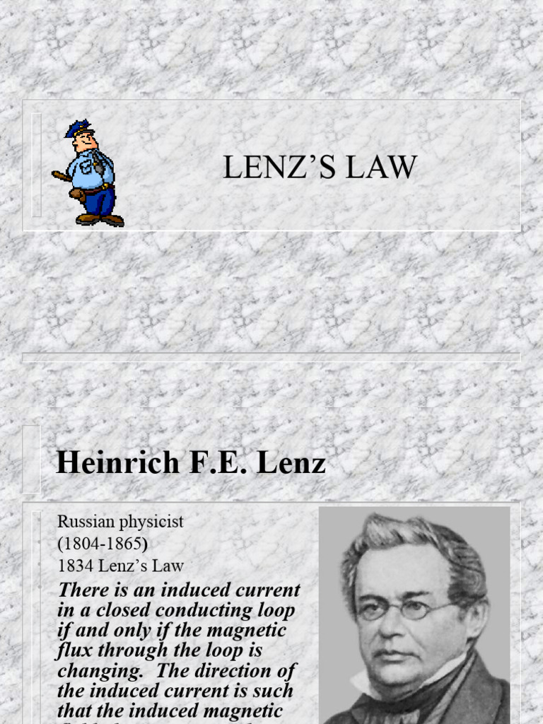 Lenzs Law | PDF | Electromagnetic Induction | Inductor