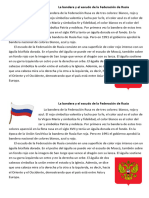 La Bandera y El Escudo de La Federación de Rusia
