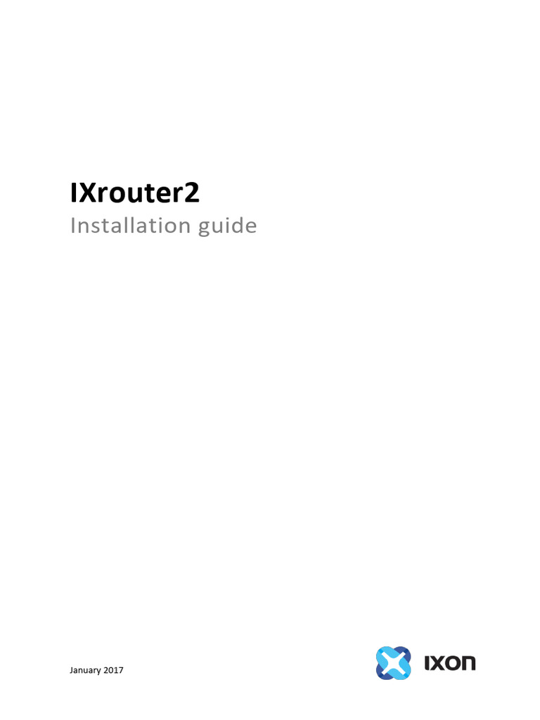 Ixrouter2 Installation Guide 2017 01 Pdf Electromagnetic