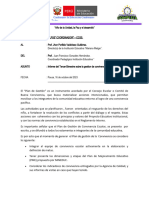 Informe de Primer Plan de Gestion de Convivencia Escolar