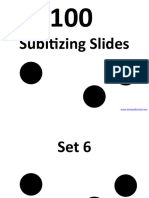 100 Subitizing Slides Set 6 and Challenge 6