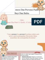 Upaya Promosi Dan Prevensi Pada Bayi Dan Balita