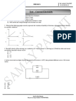 Test - Currrent Electricity