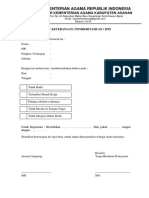 Surat Pemberitahun Ketidak Hadiran Pusaka