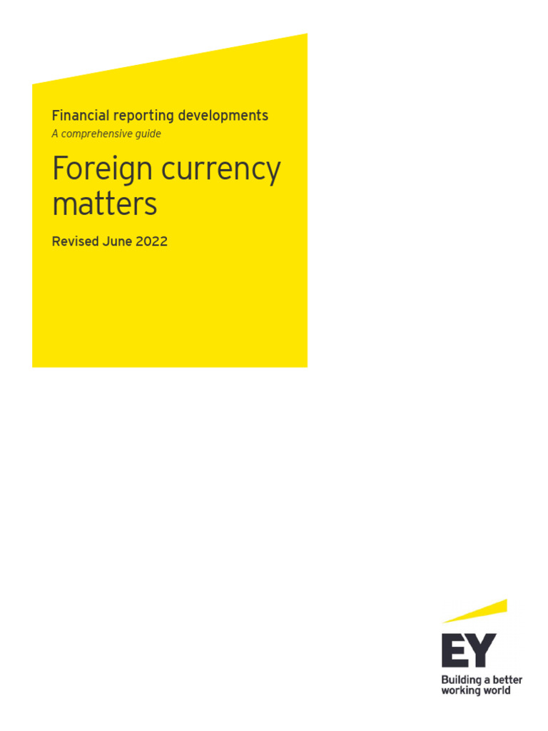 EY Foreign Currency Matters PDF Generally Accepted Accounting
