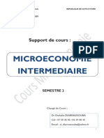 Cours de Micro Intermédiaire Licence 1 - S2
