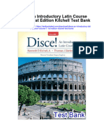 Disce An Introductory Latin Course Volume 1 1st Edition Kitchell Test Bank