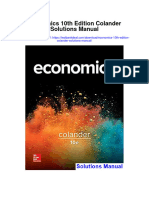 Economics 10th Edition Colander Solutions Manual