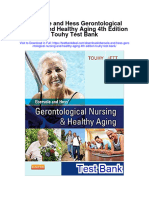 Ebersole and Hess Gerontological Nursing and Healthy Aging 4th Edition Touhy Test Bank