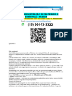 Mapa - Administração de Materiais E LOGÍSTICA - 54/2023