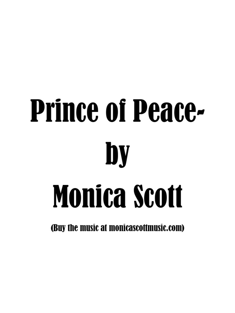 Prince of peace pdf