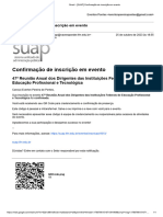 Gmail - (SUAP) Confirmação de Inscrição em Evento