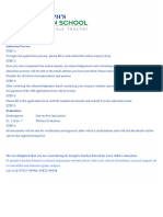 Admission Process PDF To Download