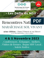 Rencontres Nationales MSV 2023