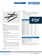 HP-X Fastener Product Data Sheet PDS