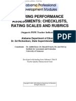 Scoring Performance Assessments - Checklists, Rating Scales and Rubrics