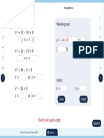 MyiMaths Lesson - Quadratic Inequalities 2