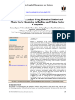 Value at Risk Analysis Using Historical Method and Monte Carlo Simulation in Banking and Mining Sector Companie