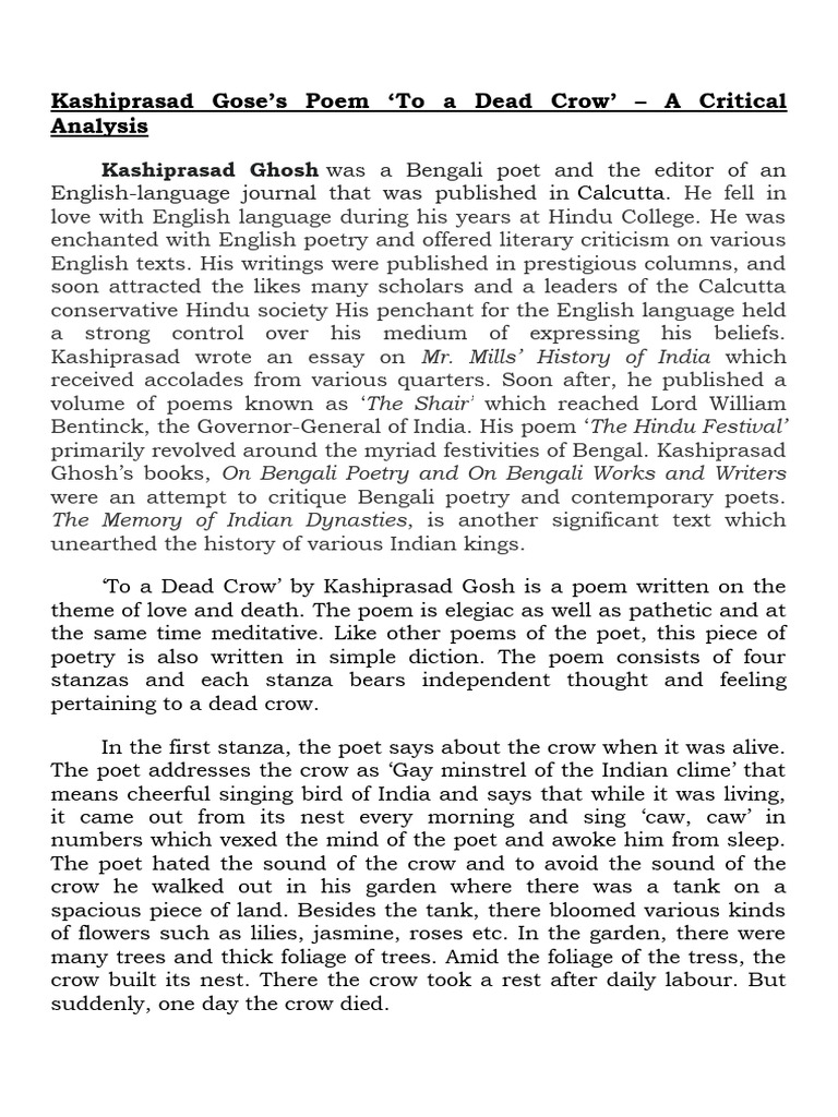 Kasiprasad Gose | PDF | Poetry