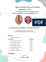 Informe 4 - Análisis Granulométrico - Moises Quispe Ayme