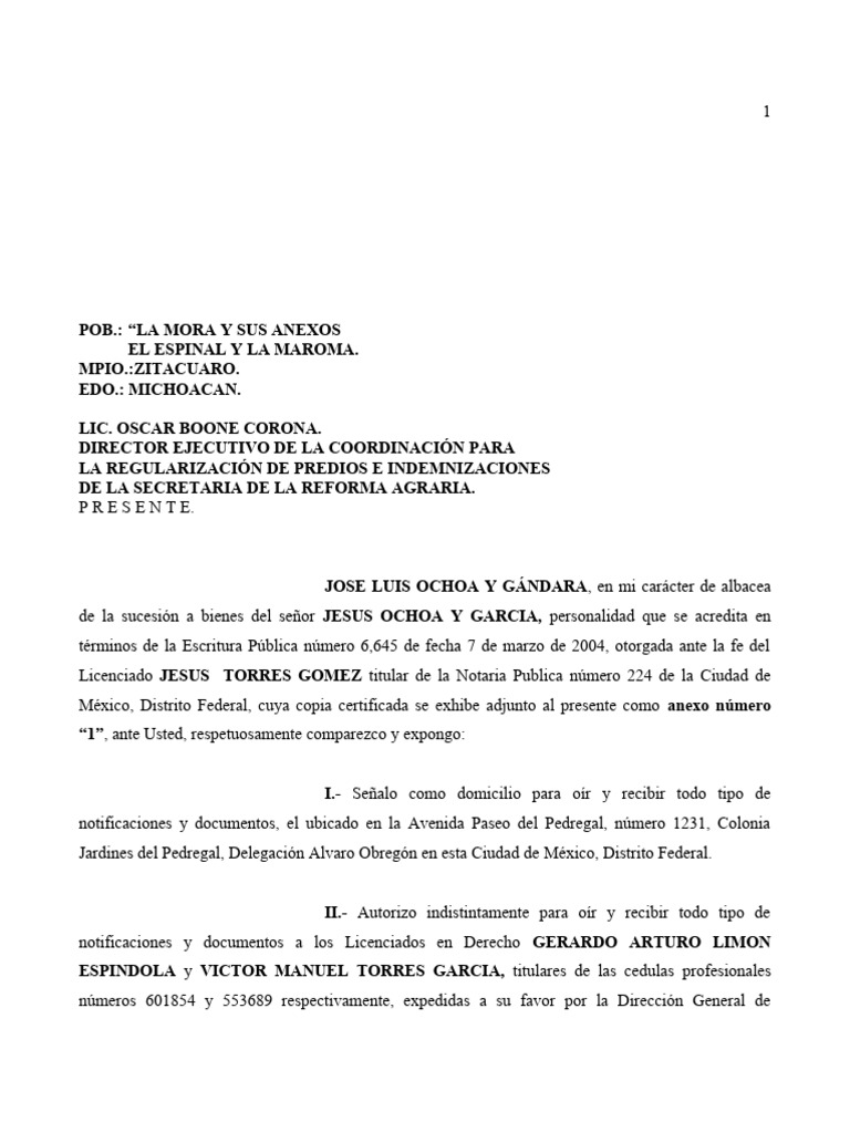 SOLICITUD-INDEMNIZACIÓN | PDF | Dominio eminente | México