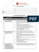 Level II Otd Fieldwork Site Objectives - Student Form