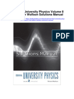 Essential University Physics Volume II 3rd Edition Wolfson Solutions Manual