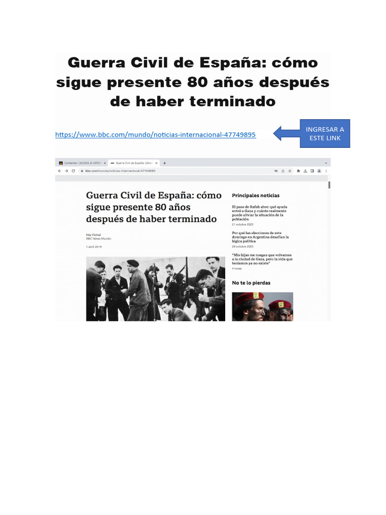 Guerra Civil de España: cómo sigue presente 80 años después de haber  terminado - BBC News Mundo