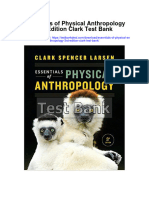 Essentials of Physical Anthropology 3rd Edition Clark Test Bank