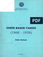 Zeki Arıkan - İzmir Basın Tarihi (1868-1938)