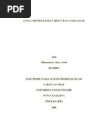 Download Upaya Meningkatkan Minat Baca Pada Anak by Yuja Azlisunianto SN68133434 doc pdf