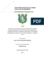 Influencia en El Valor Del CBR de La Base para Pavimento Flexible de Tránsito Liviano Con Adición de Agregado de Concreto Reciclado