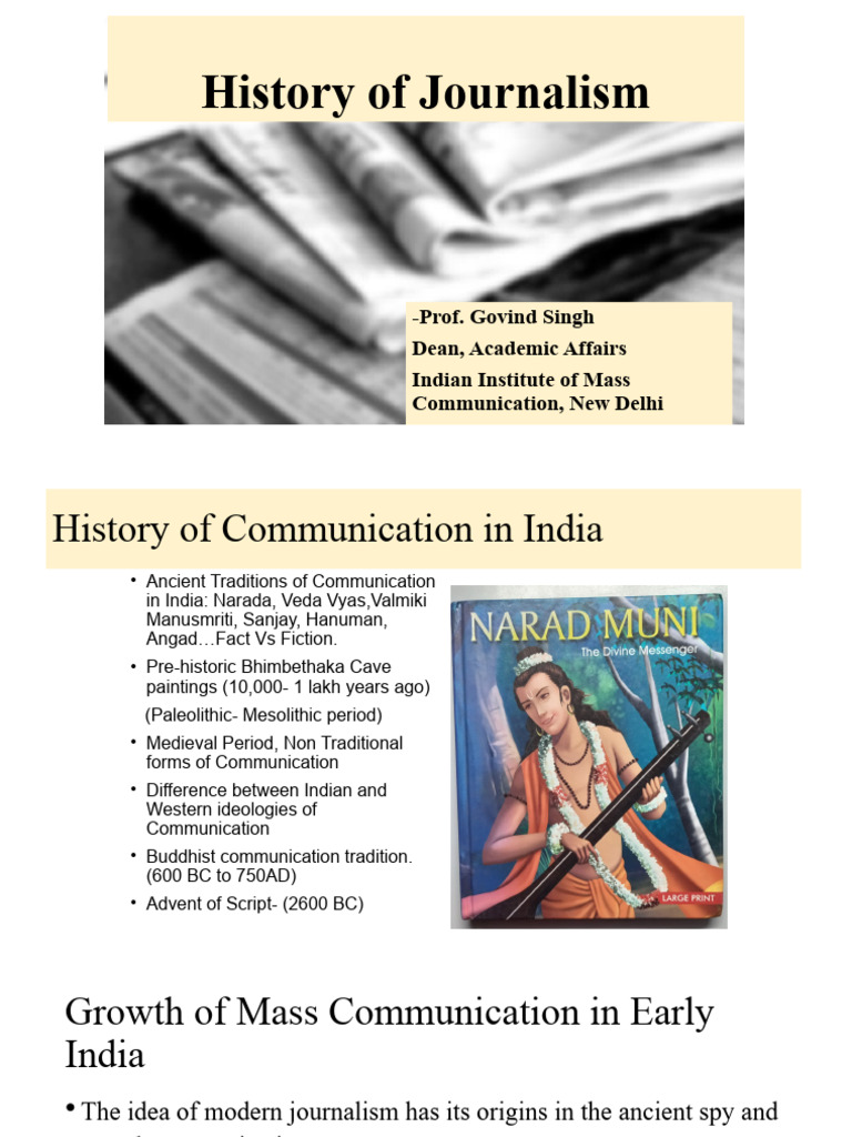History of Journalism English1 PDF