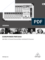 Behringer PMP2000 Service Manual