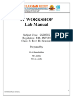 Itworkshop Lab Manual