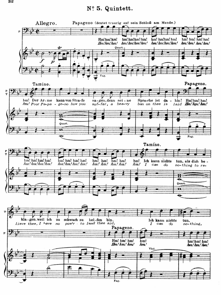 Magic Flute Quintet PDF