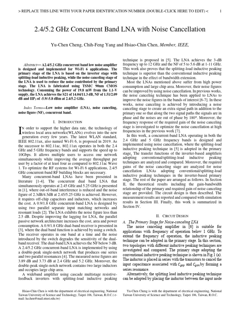 Multistandard Radio Frequency Rf Transc Pdf